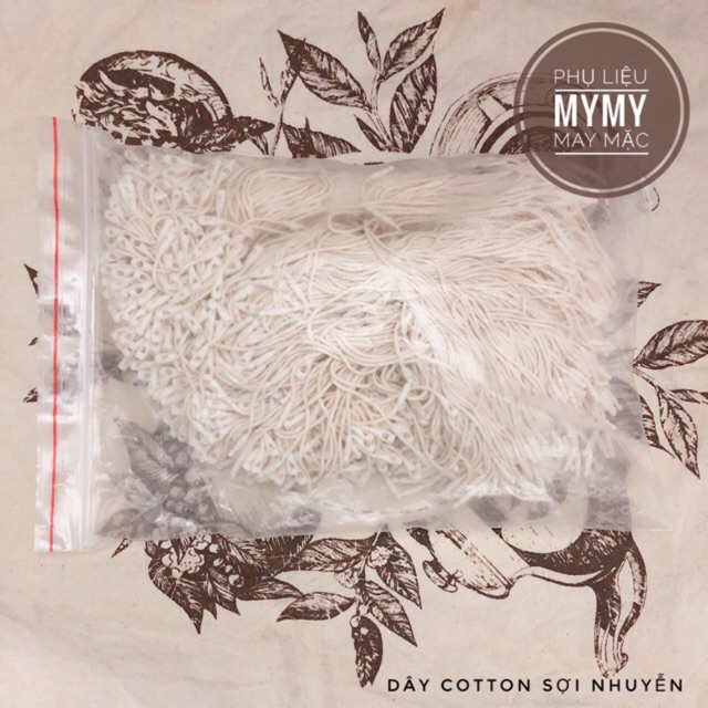 Dây cotton Kem Sợi nhuyễn 1- bịch 1000 sợi