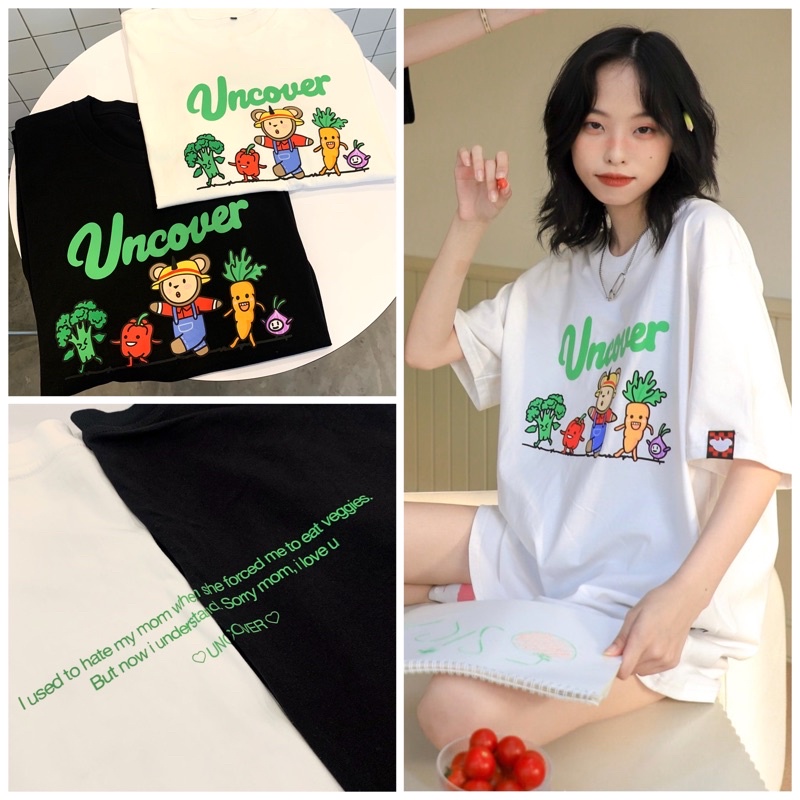 Áo Tee Vegetable ( Trắng )