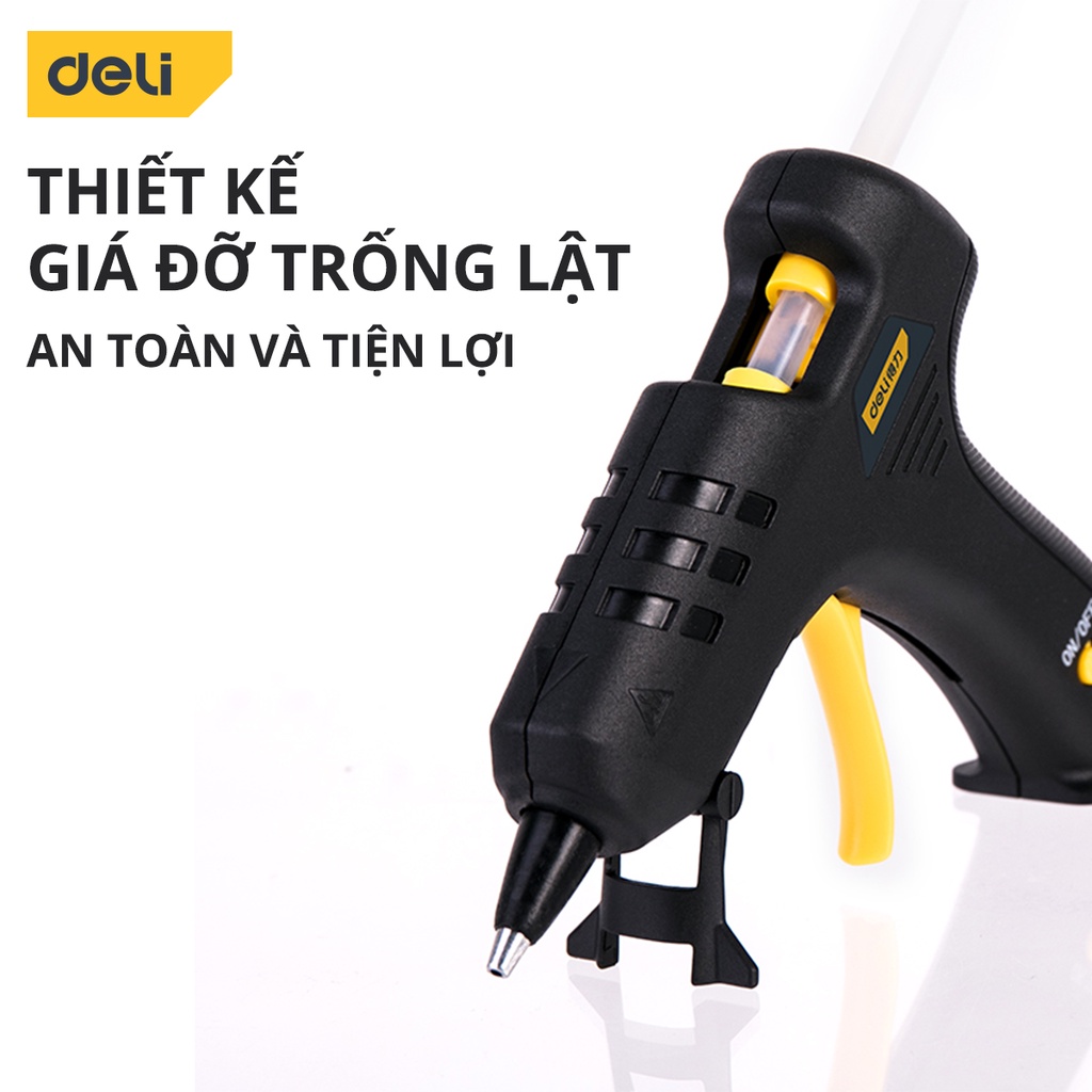 Súng Bắn Keo Deli Cao Cấp Chính Hãng Công Suất Lớn 40W - Nhỏ Gọn, An Toàn Sử Dụng - Thiết Kế Hiện Đại - DL402040/DL2540