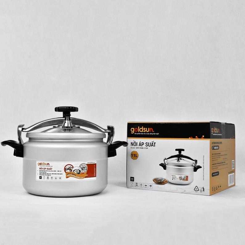 Nồi áp suất nhôm bếp từ, bếp ga Goldsun nhiều dung tích, nồi hầm, ninh xương