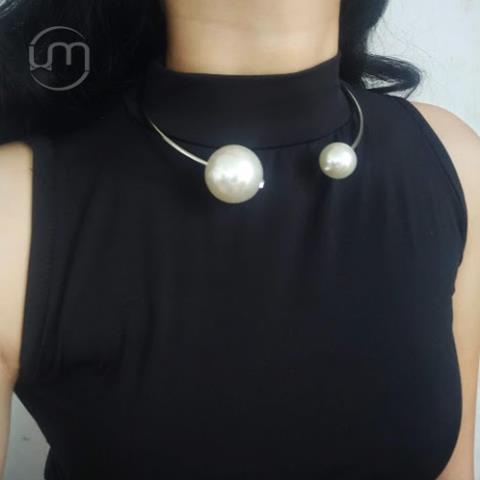 Phụ kiện thời trang giá rẻ- Kiềng cổ hạt tròn