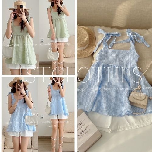 Bộ đi chơi đi biển bánh bèo dễ thương 1STCLOTHES