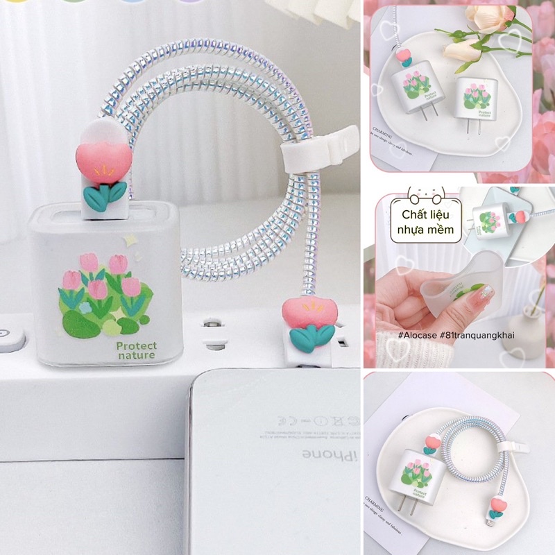 Bộ bảo vệ sạc hình mẫu mới 3 món