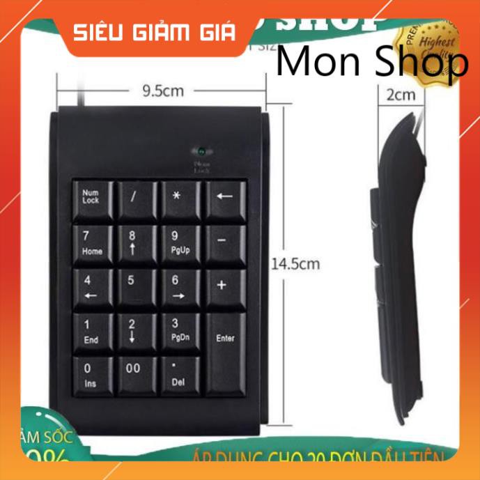 Bàn phím số rời Numpad mẫu 1 (Gía sỉ ) MON SHOP