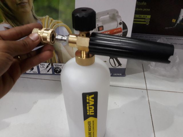 Bình phun bọt tuyết 1 lít có nối nhanh bằng thau