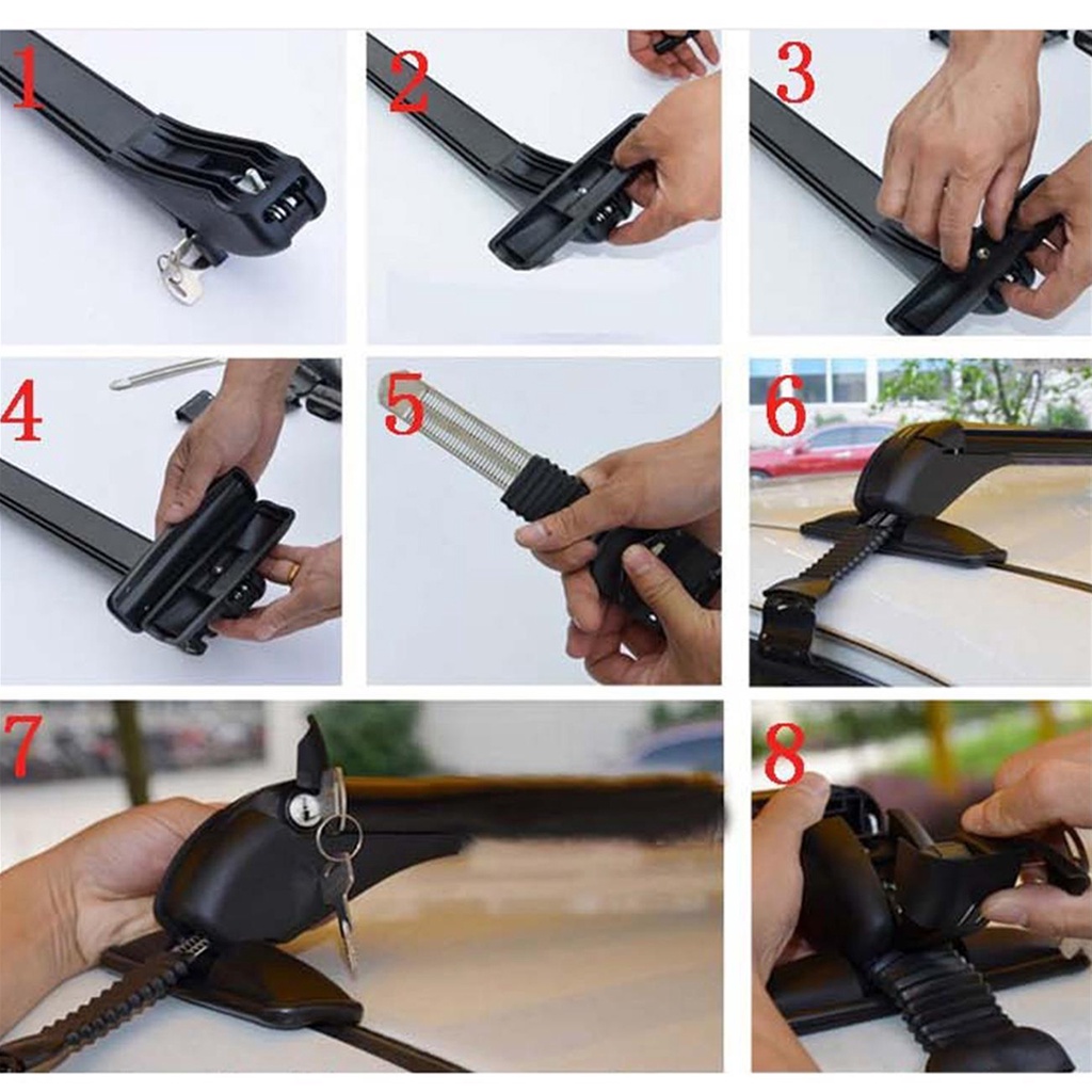 Giá Nóc Ô Tô Ngang Cho Xe Kia Morning Không Có Giá Nóc Dọc Nguyên Bản