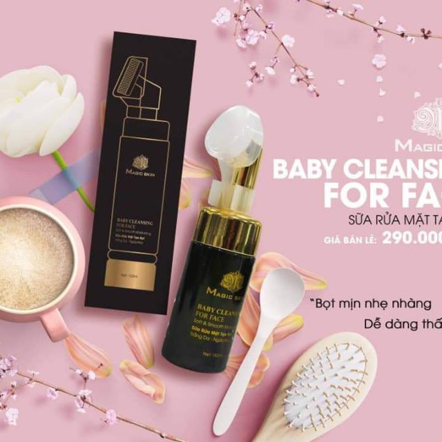 Sữa rửa mặt Tạo bọt Magic skin , ngừa mụn- trắng da- dưỡng da