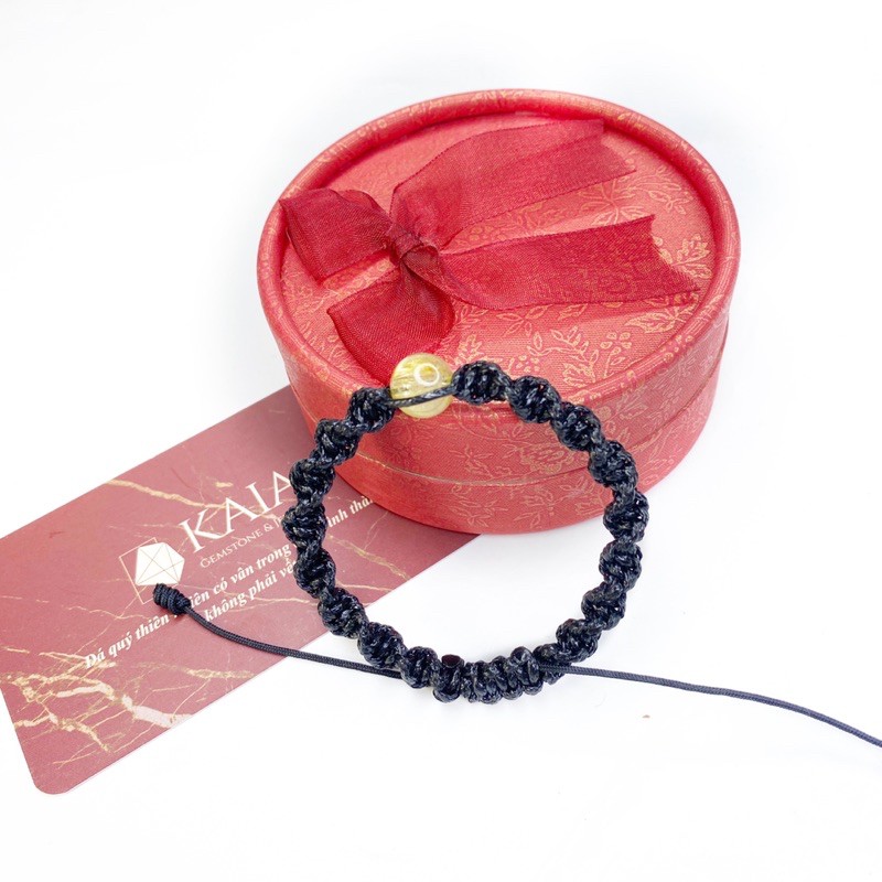 Vòng tay handmade đá ngũ hành phong thủy cho người mệnh Thổ - mệnh Kim KAIA