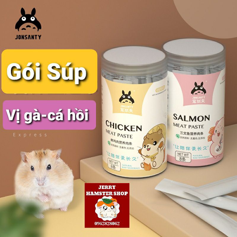 [Jonsanty]Thanh súp vị gà/cá hồi cho hamster và thú cưng nhỏ