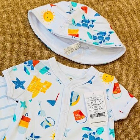 Set Body Cho Bé Size 0-3M  - Có Kèm Nón - Bộ Body Cộc Tay Hàng Xuất Xịn Cao Cấp Cho Bé Trai Bé Gái