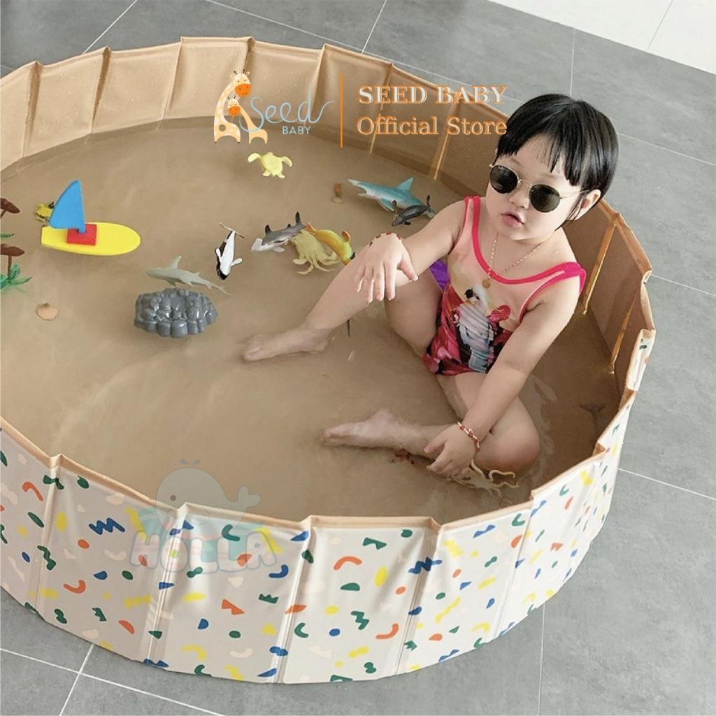 Bể bóng đa năng gấp gọn Holla cho bé làm bể bơi (không kèm bóng) - Seed Baby