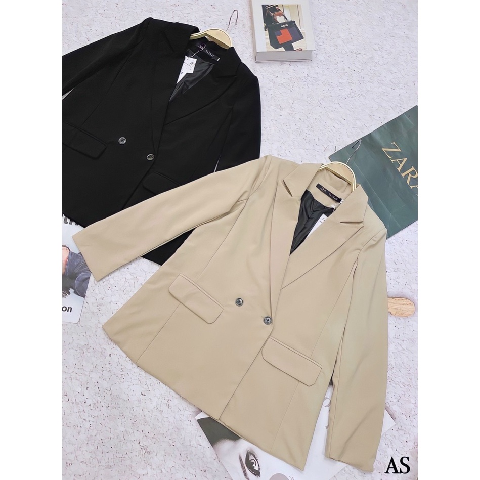 Áo khoác Blazer nữ 2 lớp xuất dư thời trang thu đông cao cấp My.Clothing Ak06