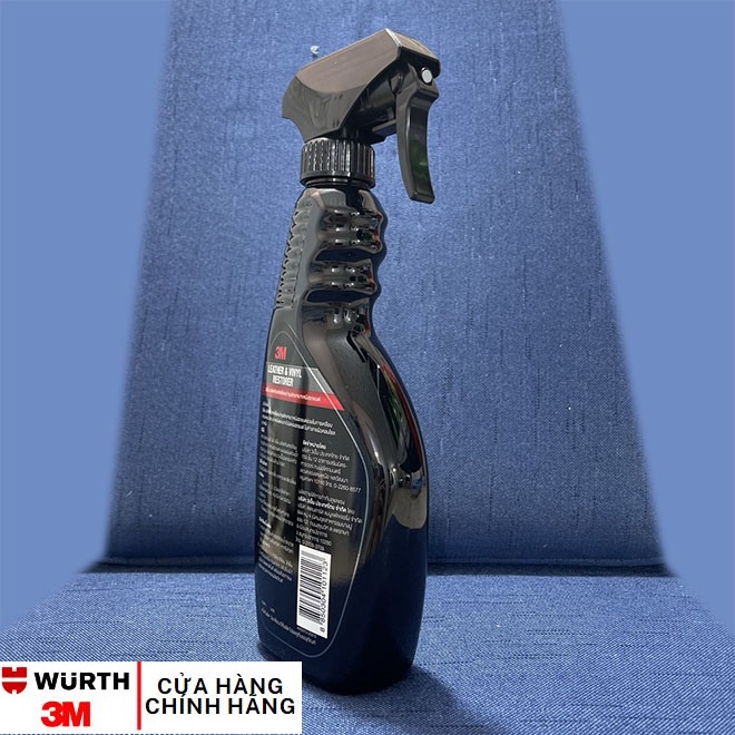 Chai xịt chăm sóc da, vệ sinh nội thất ô tô, taplo , tappi - 3M Leather & Vinyl Restorer 39040LT 400ml