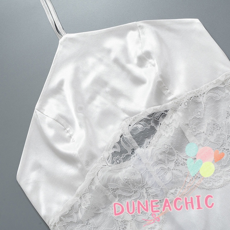 Đầm Sát Nách Phối Ren Hoa Thiết Kế Hở Lưng Quyến Rũ