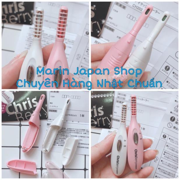 (Sẵn,nội địa Nhật)Máy uốn mi kẹp mi chuốt cong mi Mini Eyelash Curler ChrisBerry hàng nội địa Nhật Bản