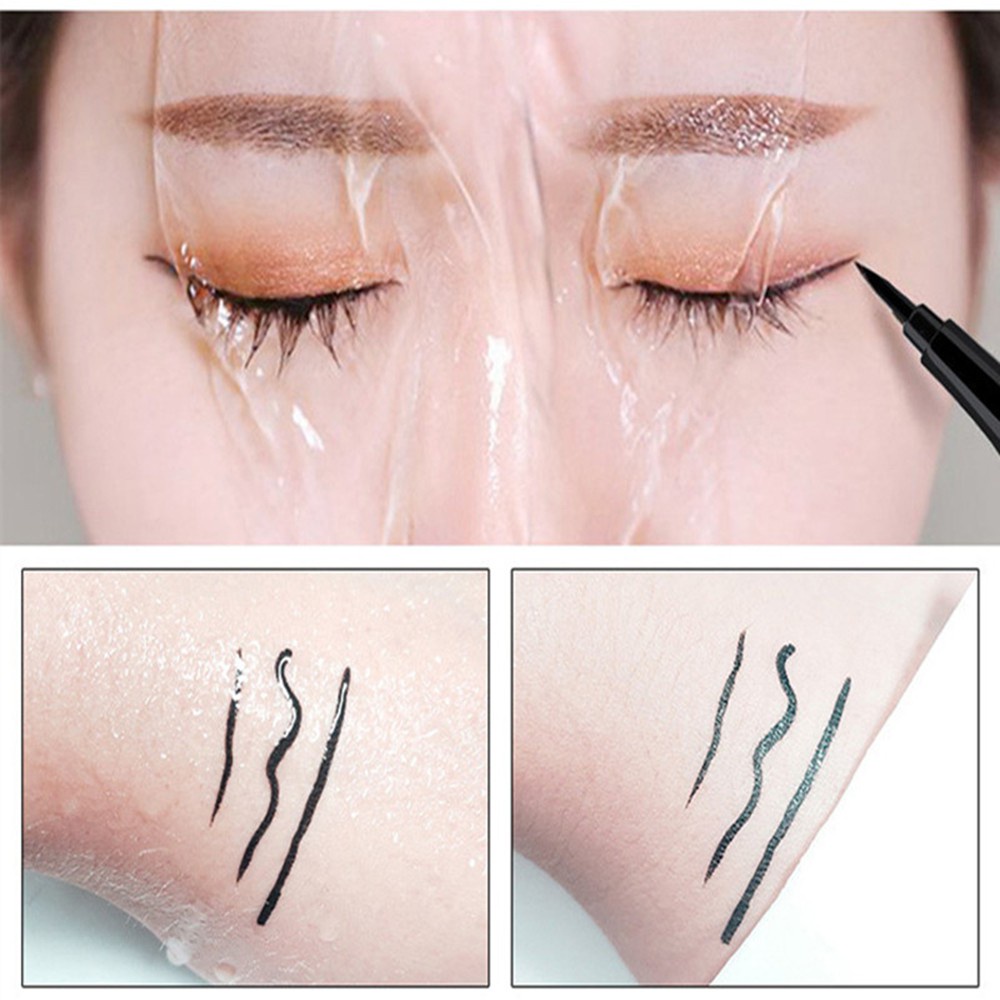 [Hàng mới về] Bút kẻ mắt nước màu đen/ nâu nhanh khô chống thấm nước trang điểm lâu trôi