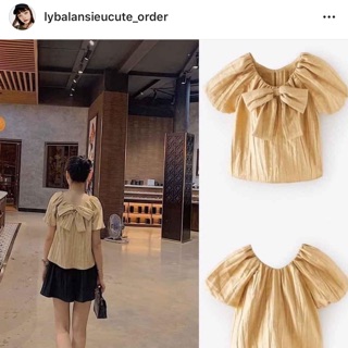 Áo nơ vàng 1205/420+2% phí shopee