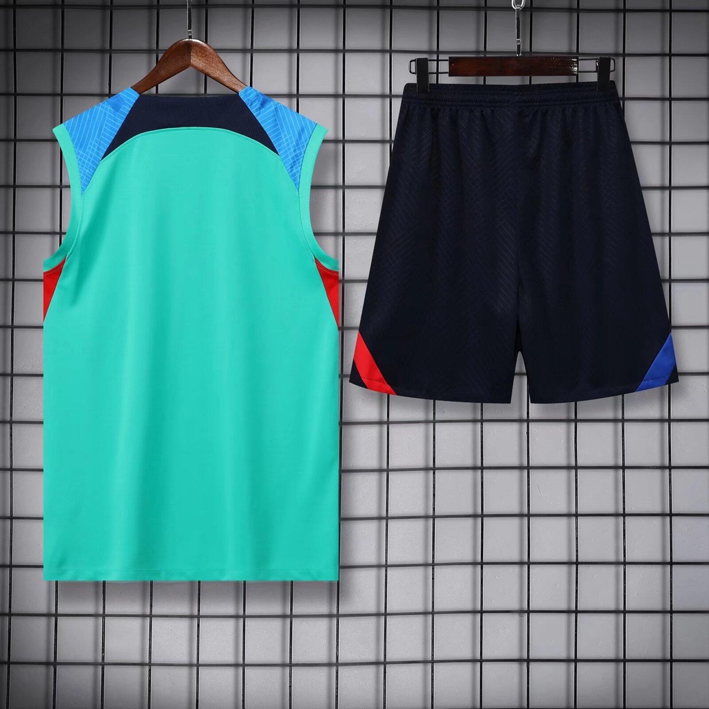 Set Quần Áo Thể Thao Bóng Đá Đội Tuyển Barcelona s-2xl * 22-23