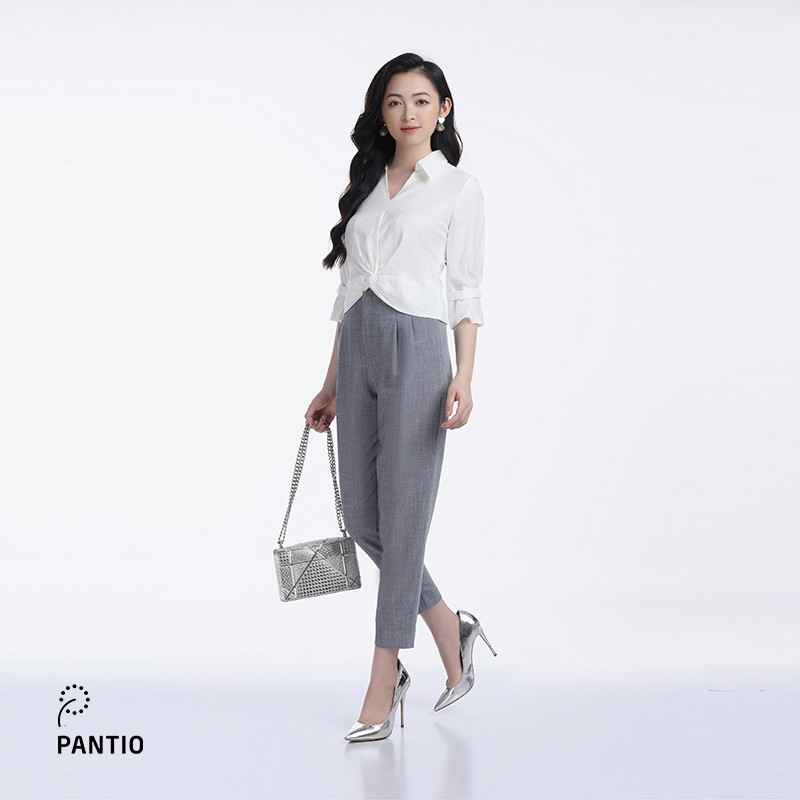 Quần dài nữ chất liệu Thô dáng ống boom FQD3763 - PANTIO