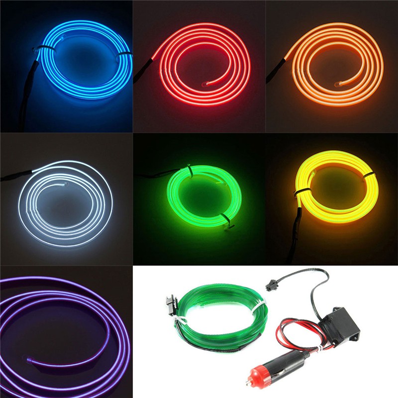 3m/2m/1m dây đèn LED 12V trang trí xe hơi đa năng