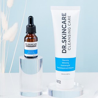 (chính hãng )combo dr skincare cải thiện ngăn ngừa mụn (sữa rửa mặt và serum )