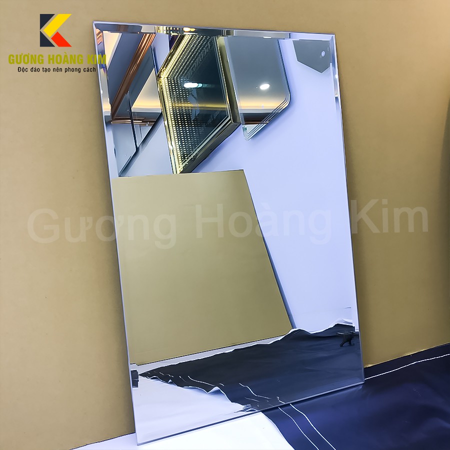 Gương treo tường dán tường nhà tắm phòng wc giá rẻ kích thước 50x70 và 60x80cm tặng đồ treo- guonghoangkim mirror hk5002