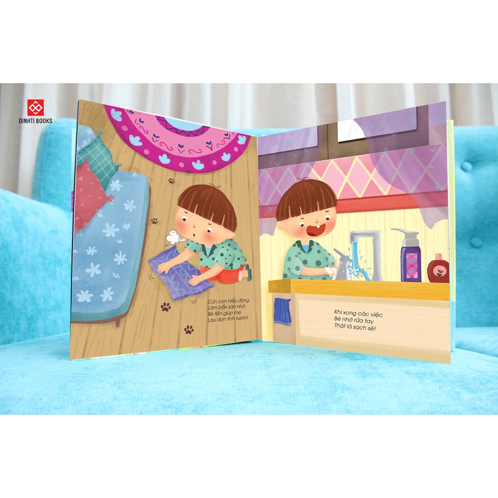 SÁCH - Kỹ năng đầu đời cho bé - Lật mở cùng con (Trọn bộ 4 cuốn)