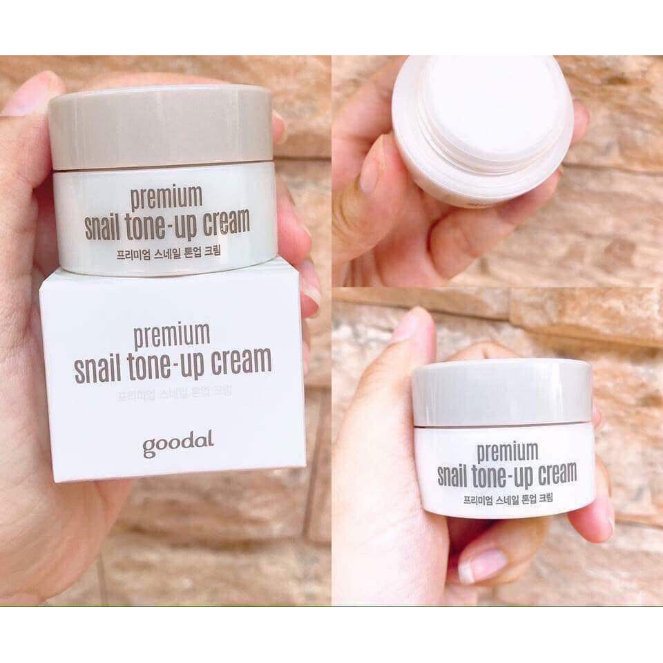 [Mini 10ml] Kem dưỡng trắng da và nâng tone da tức thì Ốc Sên Goodal Premium Snail Tone-Up Cream