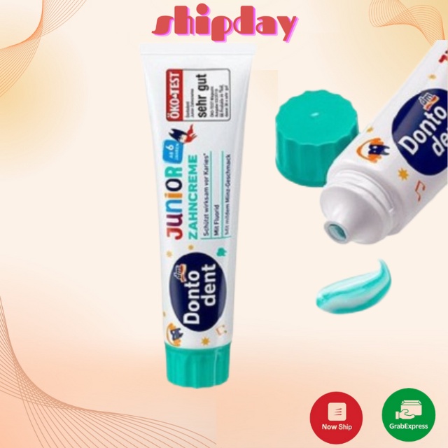 Kem đánh răng Dontodent Junior bảo vệ và nuôi dưỡng răng cho trẻ từ 6 tuổi 100ml