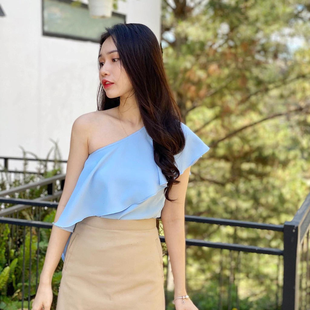 [KÈM QUÀ TẶNG] Áo phủ bèo lệch vai nhiều màu
