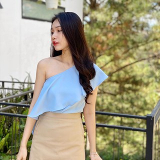[KÈM QUÀ TẶNG] Áo phủ bèo lệch vai nhiều màu