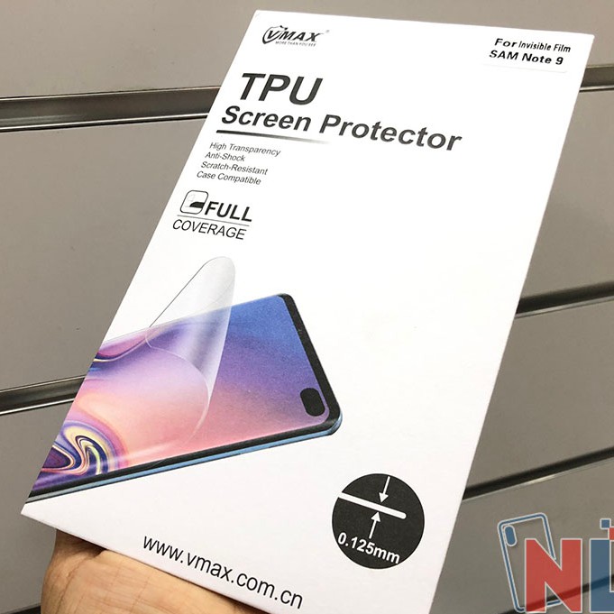 Miếng dán dẻo Vmax cho Galaxy Note 8/ Note 9 Full màn hình Chống xước, vỡ siêu tốt