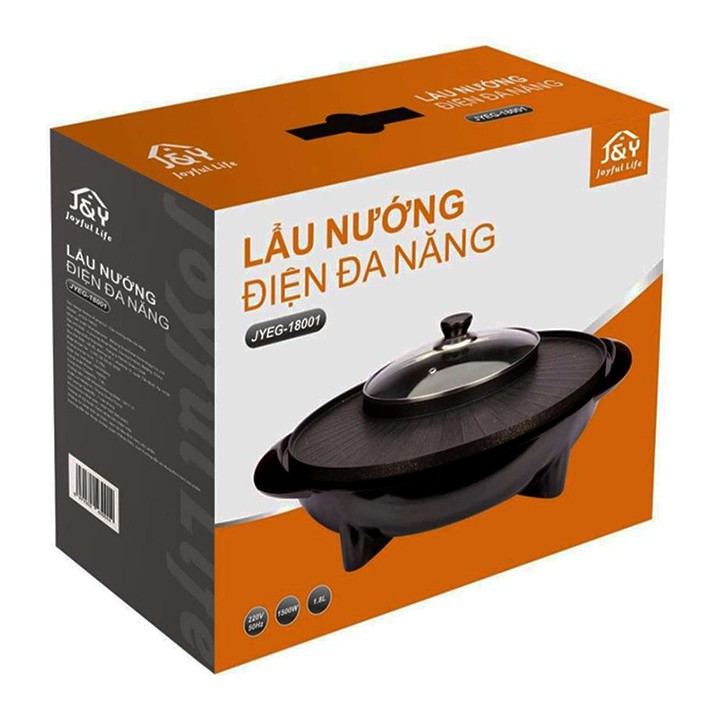 Lẩu nướng điện đa năng 1800W J&Y JYEG-18001