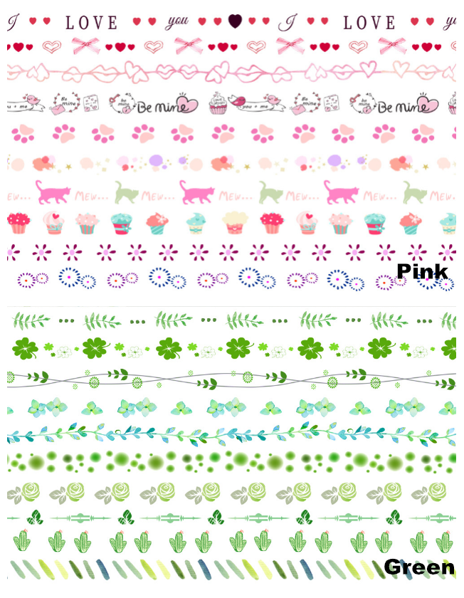 Bộ 10 Cuộn Băng Keo Nhiều Màu