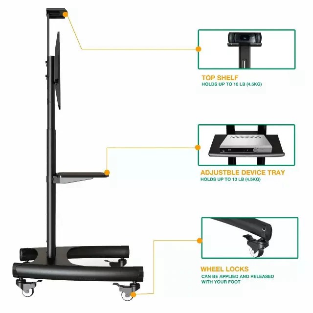 CHÂN ĐỠ MÀN HÌNH TƯƠNG TÁC THÔNG MINH 55 - 85 INCH