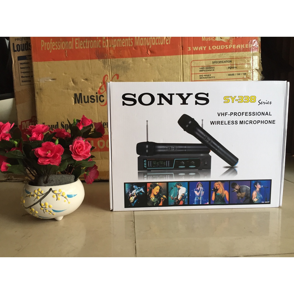 2 Micro không dây SONY338 – Hát KARAOKE tốt nhất hiện nay