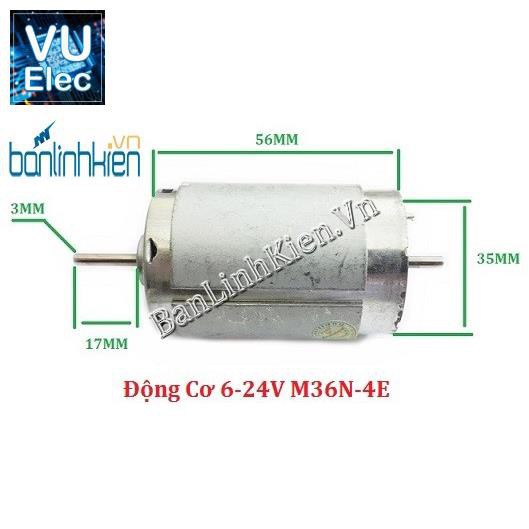 Động Cơ 6-24V M36N-4E Động Cơ Chế Quạt, Máy Khoan Tay