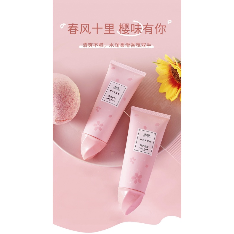 Kem dưỡng da tay Li Fusha hoa anh đào dưỡng ẩm chống nứt nẻ