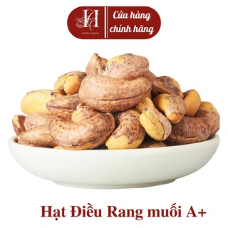 500g hạt điều rang muối a+ - hạt điều bình phước nguyên vỏ lụa 380-390 hạt hữu cường nuts