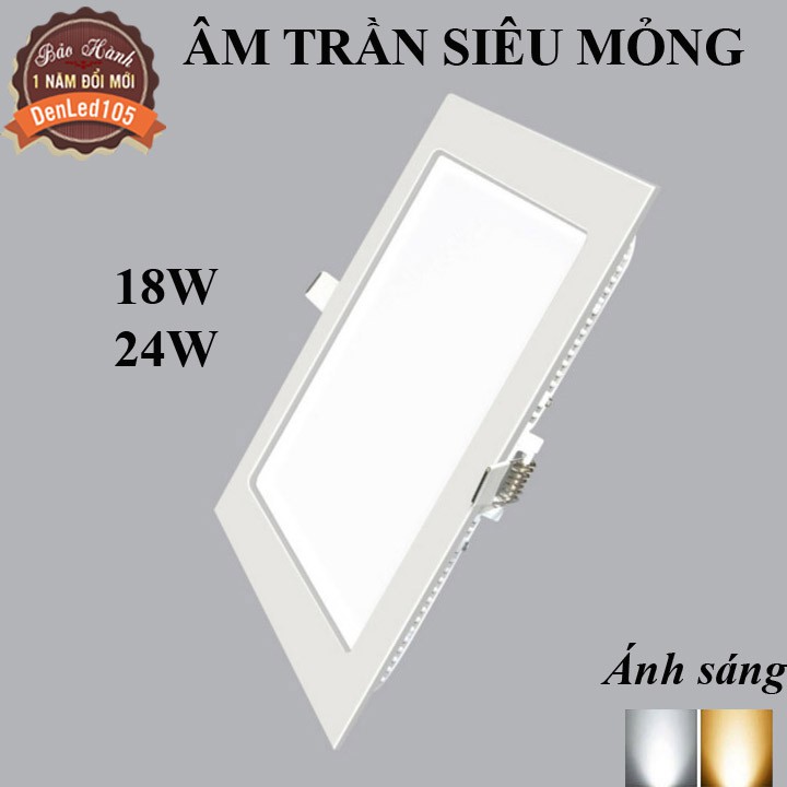 ĐÈN DOWNLIGHT ÂM TRẦN VUÔNG 18W-24W