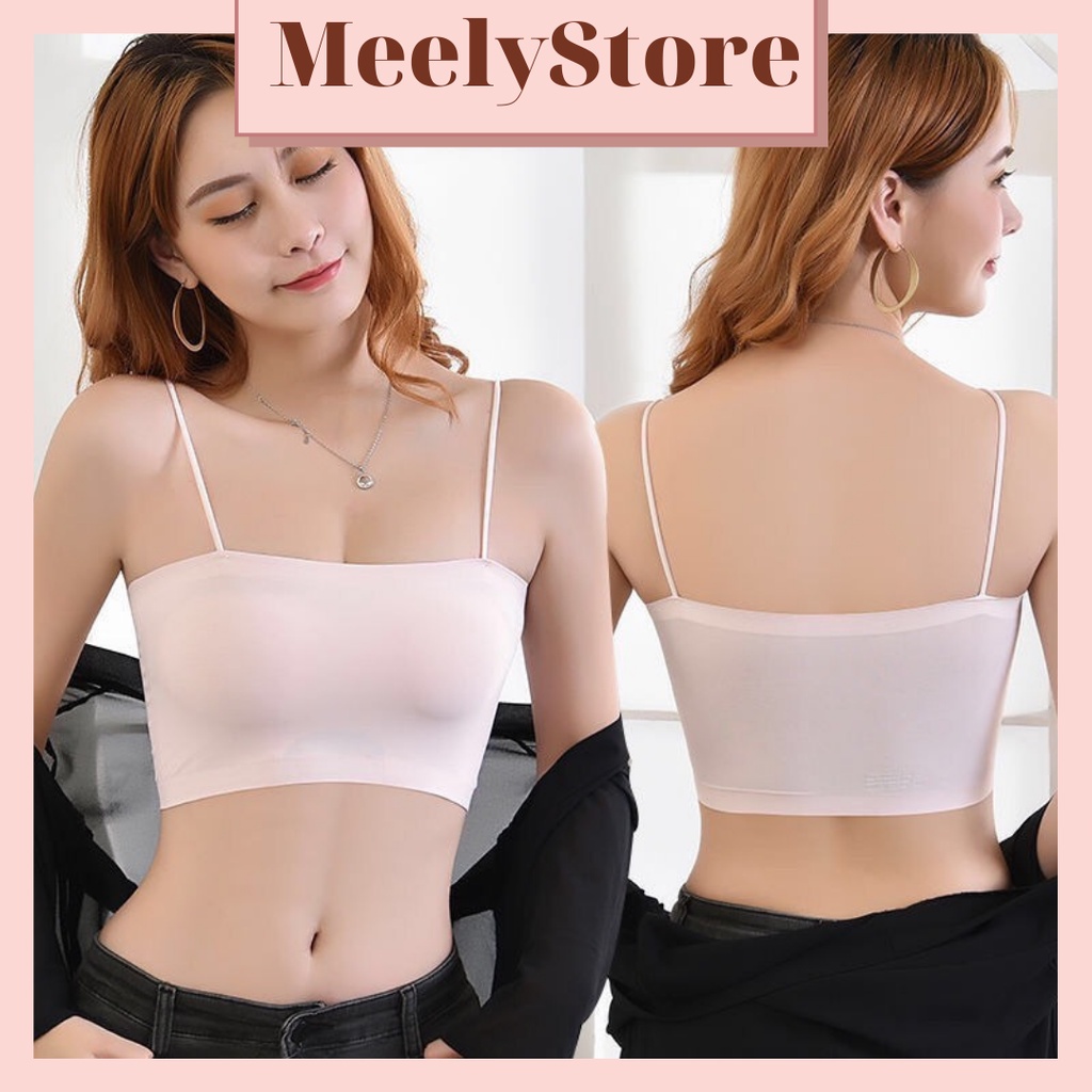 Áo Bra Quây Su Đúc Nữ Có Đệm Mút Nâng Ngực Chất Liệu Siêu Co Giãn Áo 2 Dây Màu Pastel Siêu Dễ Phối Đồ - 267