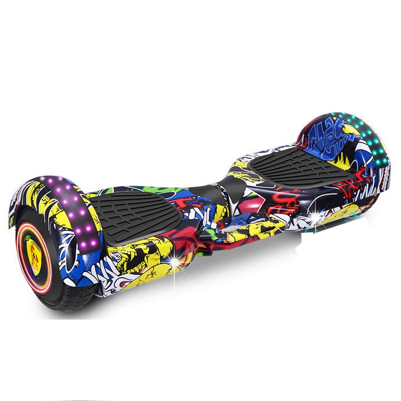 Xe điện cân bằng cao cấp Smart Balance Wheel - 6.5 inch , Kết nối Bluetooth - Màu trắng,hồng,hiphop,tặng tay cầm