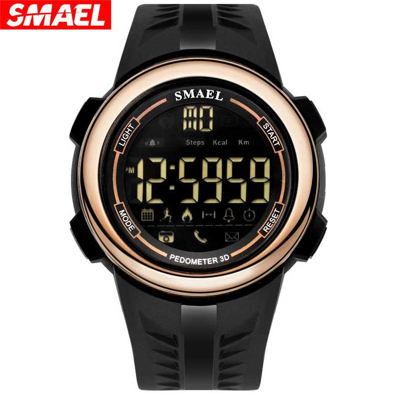 Đồng hồ thể thao nam SMAEL Thương hiệu hàng đầu Đồng hồ kỹ thuật số Spor Đồng hồ nam Chronograph Màn hình LED Đồng hồ đeo tay điện tử dành cho nam 1703
