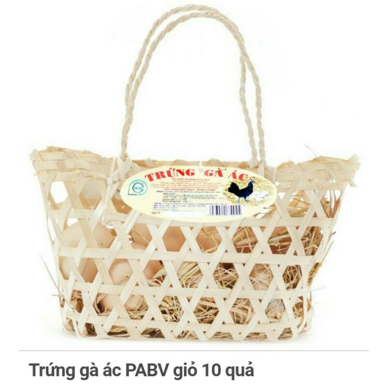  Trứng gà ác PABV giỏ 10 quả