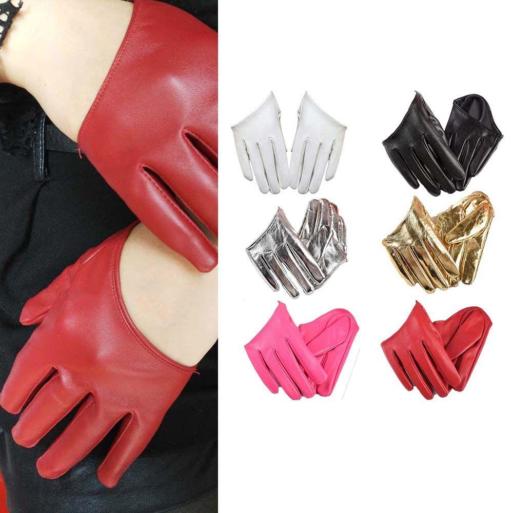 Găng Tay Hở Ngón Màu Sắc Trơn Quyến Rũ Dành Cho Nữ