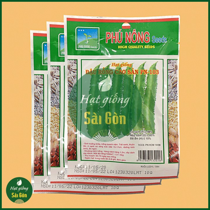 Hạt Giống Đậu Rồng Siêu Trái 10Gr