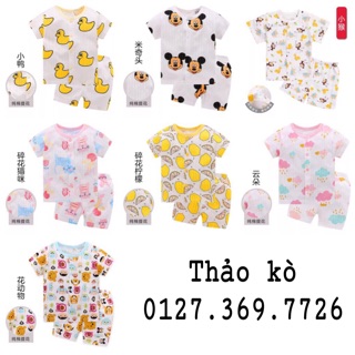 Combo 60 bộ cotton giấy cộc tay