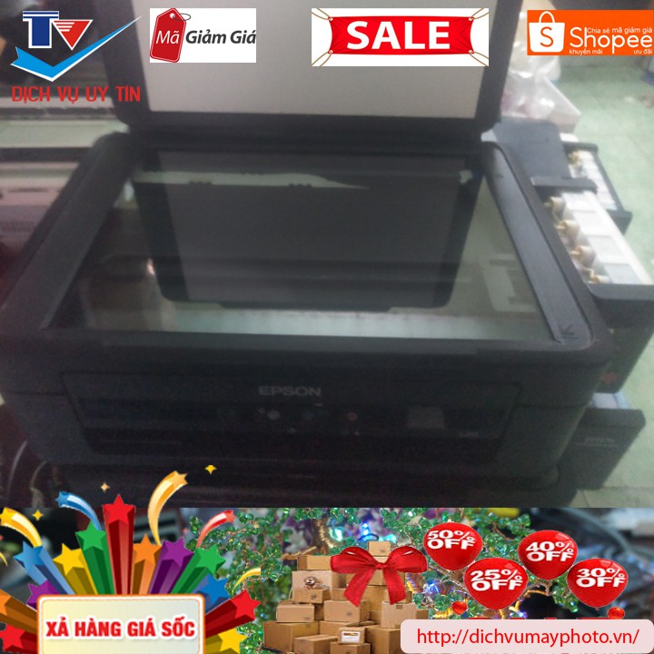 [Mã 159ELSALE hoàn 7% đơn 300K] Máy in phun màu cũ đa năng Epson L211 L210 L220 máy đẹp