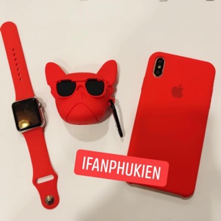 Bộ sưu tập ốp lưng và dây đồng hồ Applewatch màu đỏ