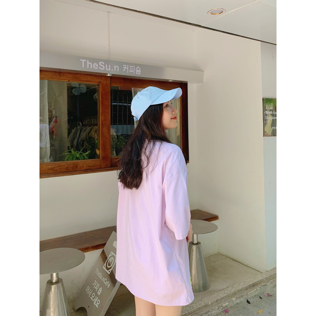 Áo Thun Nam Nữ Unisex BOO Oversize Dáng Rộng 100%Cotton Màu Tím Đính Patch BOOLAAB | BigBuy360 - bigbuy360.vn